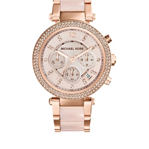 Michael Kors Blush and Rose Gold Women's Watch - Picture 1 of 3